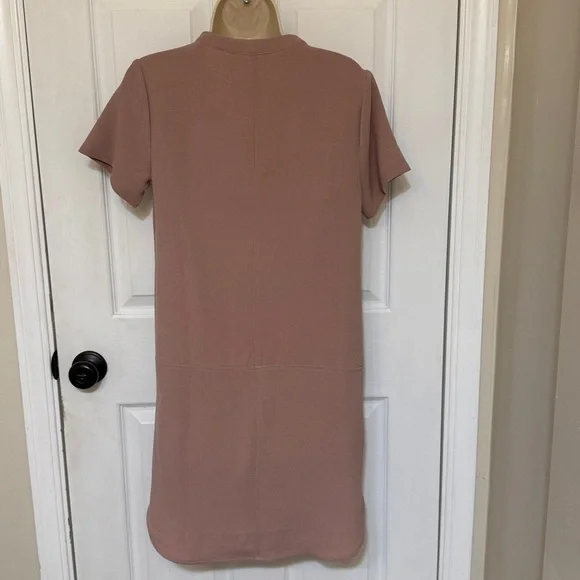 NWT Lush Pink Dusk V-Neck Tunic Dress Short Sleeve Size S - Picture 4 of 4